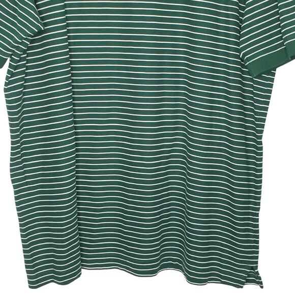 Masters Collection XL Mens Green Striped Golf Polo Pima Cotton Short Sleeve - Picture 6 of 10